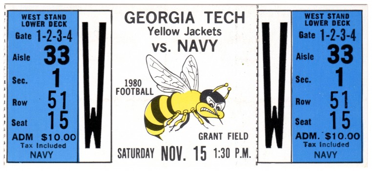 1980-11-15 - Georgia Tech vs. Navy
