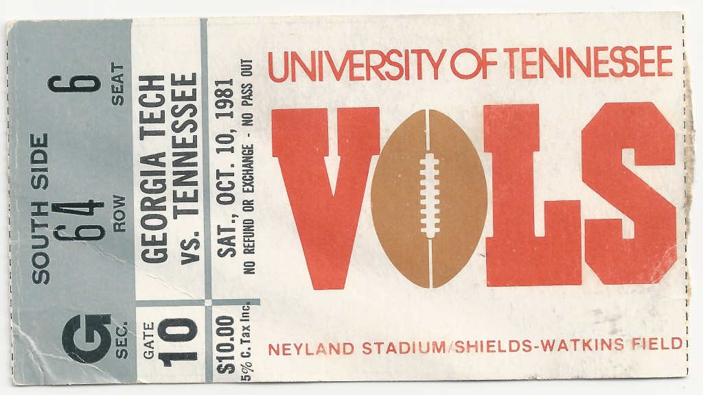 1981-10-10 - Georgia Tech at Tennessee
