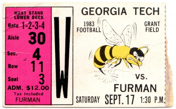 1983-09-17 - Georgia Tech vs. Furman