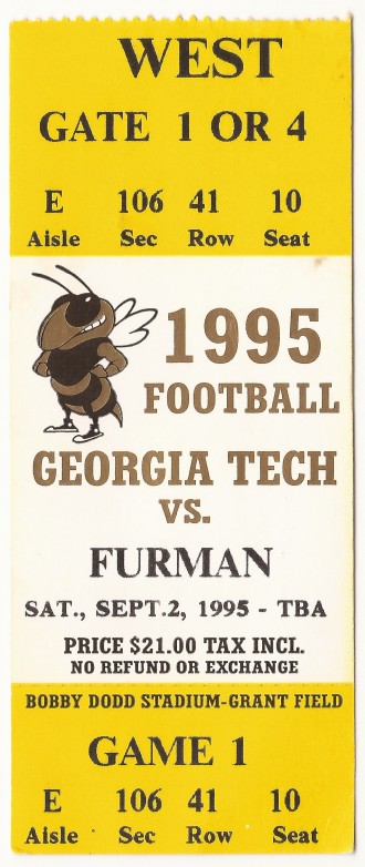 1995-09-02 - Georgia Tech vs. Furman