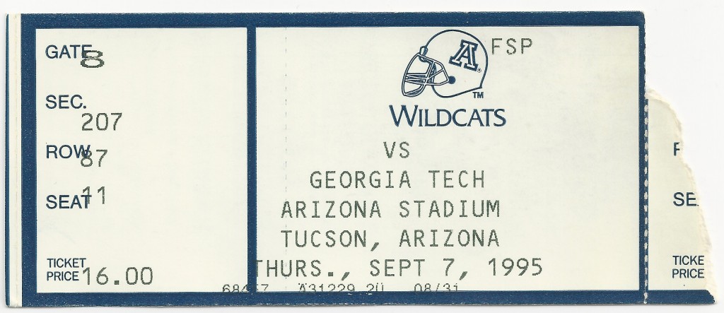 1995-09-07 - Georgia Tech at Arizona