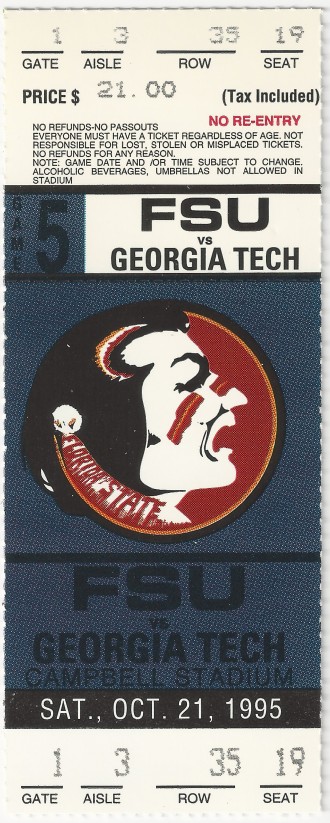 1995-10-21 - Georgia Tech at Florida State