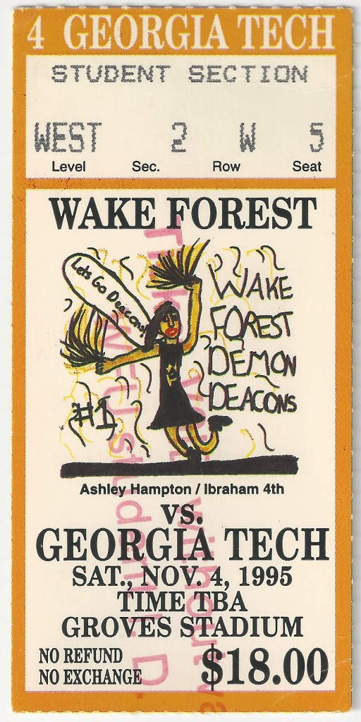 1995-11-04 - Georgia Tech at Wake Forest