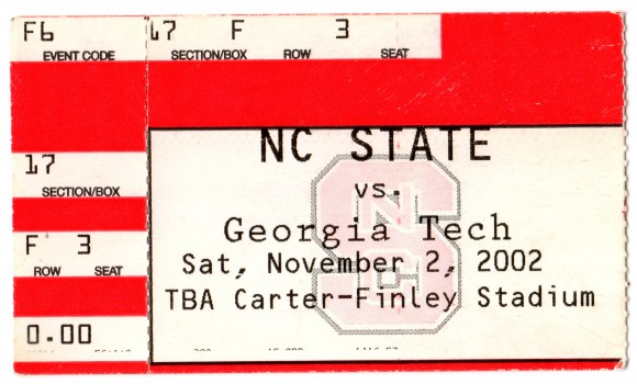 2002-11-02 - Georgia Tech at North Carolina State