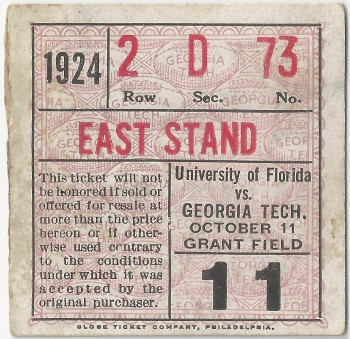1924-10-11 - Georgia Tech vs. Florida