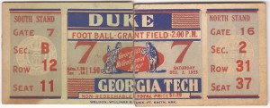 Georgia Tech vs. Duke - 1933