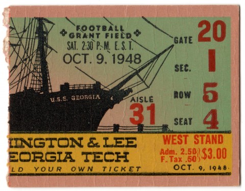 1948-10-09 - Georgia Tech vs. Washington & Lee