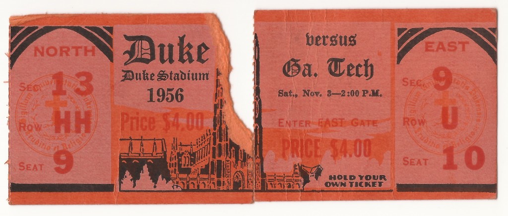 1956-11-03 - Georgia Tech at Duke