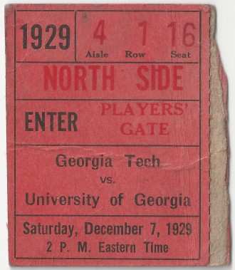 1929-12-07 - Georgia Tech at Georgia