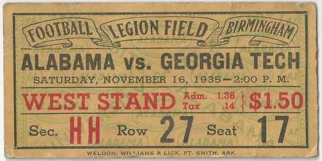 1935-11-16 - Georgia Tech at Alabama