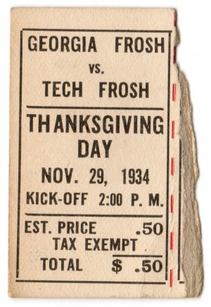 1934-11-29 - Georgia Tech Freshmen vs. Georgia Freshmen