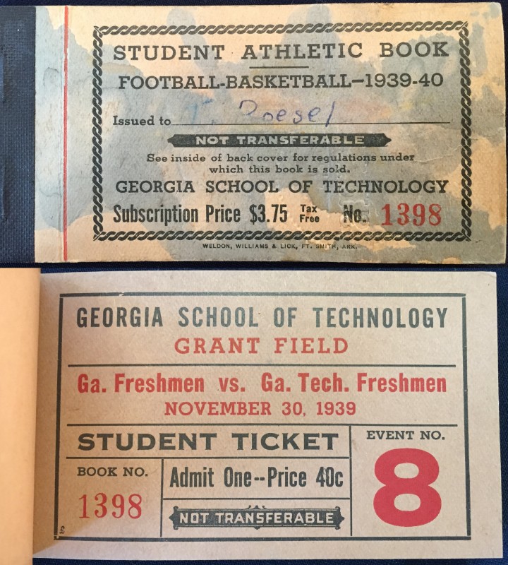 1939-11-30 - Georgia Tech Freshmen vs. Georgia Freshmen - Student