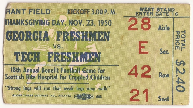 1950-11-23 - Georgia Tech Freshmen vs. Georgia Freshmen