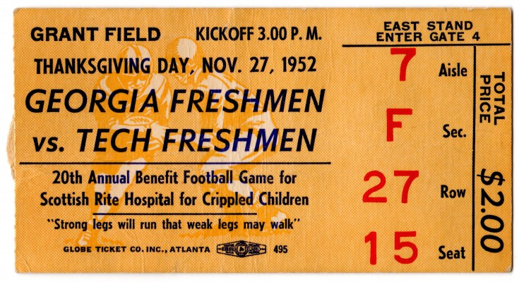 1952-11-27 - Georgia Tech Freshmen vs. Georgia Freshmen