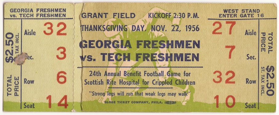 1956-11-22 - Georgia Tech Freshmen vs. Georgia Freshmen