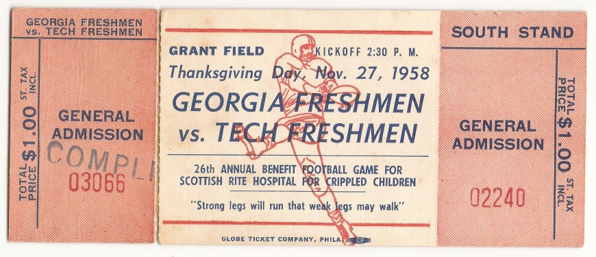 1958-11-27 - Georgia Tech Freshmen vs. Georgia Freshmen