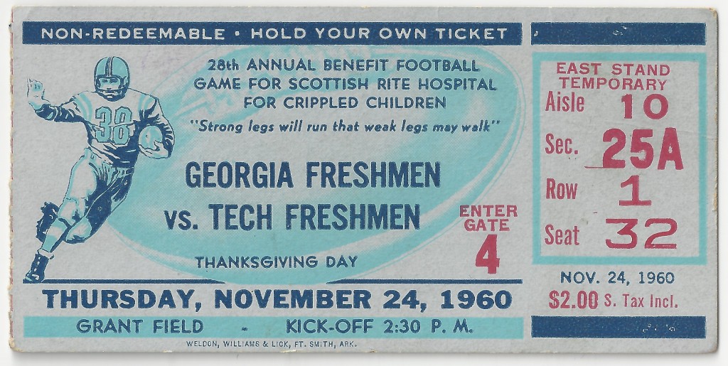 1960-11-24 - Georgia Tech Freshmen vs. Georgia Freshmen