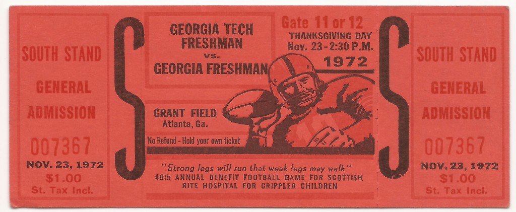 1972-11-23 - Georgia Tech Freshmen vs. Georgia Freshmen