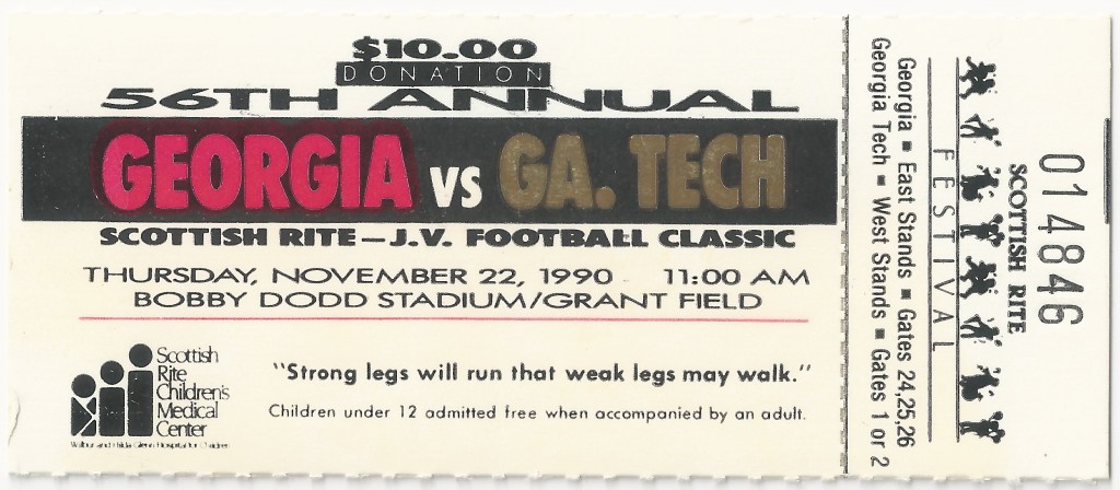 1990-11-22 - Georgia Tech J.V. vs. Georgia J.V.