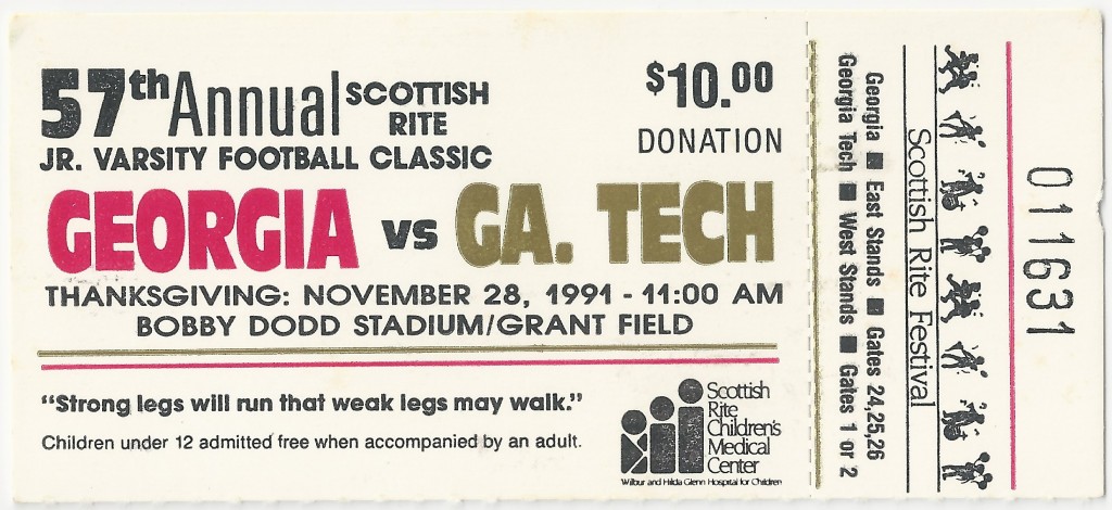 1991-11-28 - Georgia Tech J.V. vs. Georgia J.V.