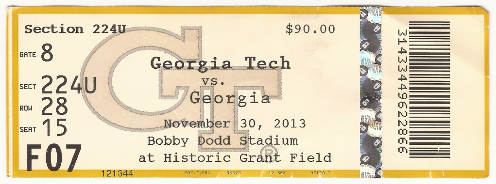 2013-11-30 - Georgia Tech vs. Georgia