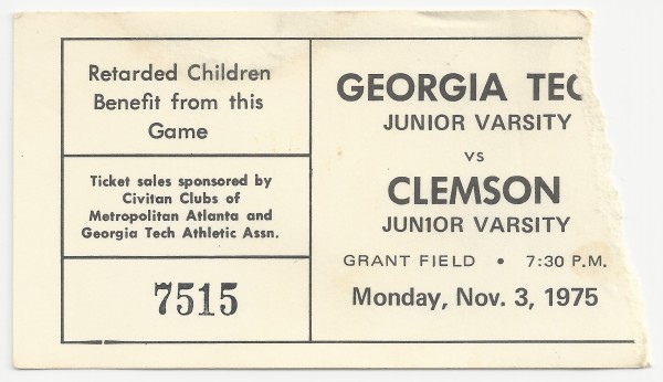 1975-11-03 - Georgia Tech J.V. vs. Clemson J.V.