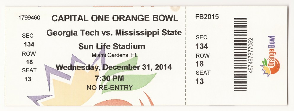 2014-12-31 - Georgia Tech vs. Mississippi State - Orange Bowl - Box Office