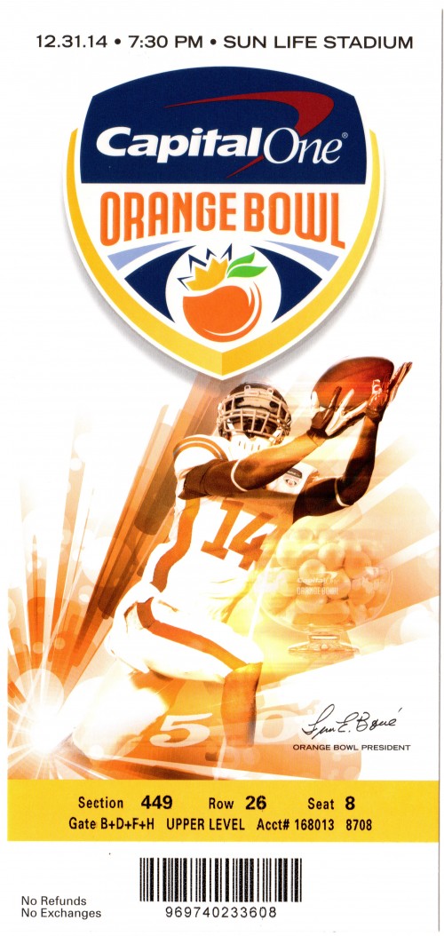 2014-12-31 - Georgia Tech vs. Mississippi State - Orange Bowl