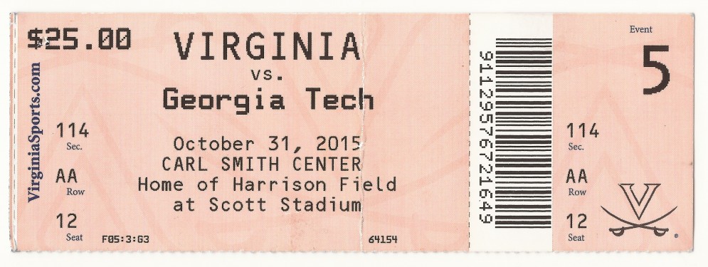 2015-10-31 - Georgia Tech at Virginia