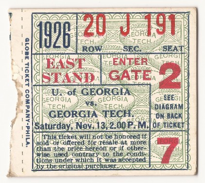 1926-11-13 - Georgia Tech vs. Georgia