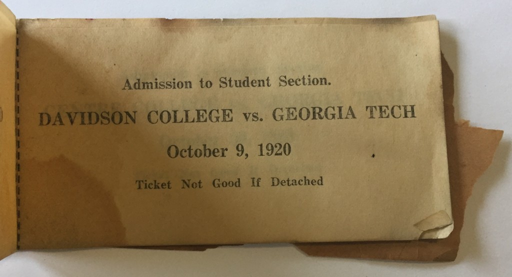 1920-10-09 - Georgia Tech vs. Davidson