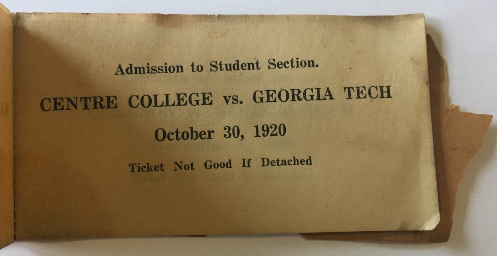 1920-10-30 - Georgia Tech vs. Centre College