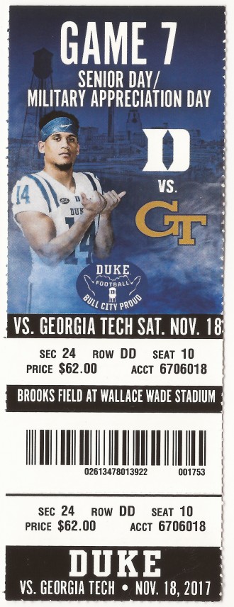 2017-11-18 - Georgia Tech at Duke