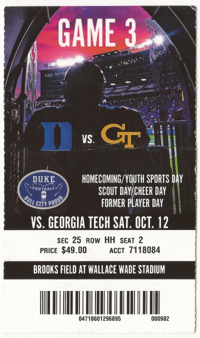 2019-10-12 - Georgia Tech at Duke