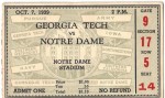 Georgia Tech at Notre Dame - 1939