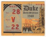 Georgia Tech at Duke - 1940