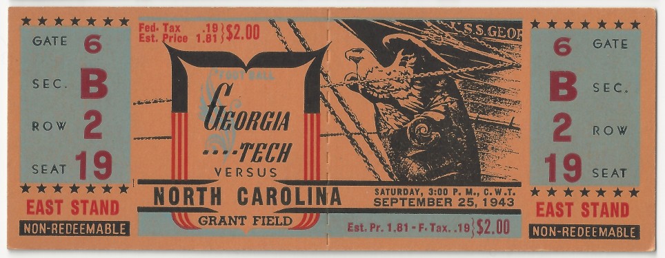 Georgia Tech vs. North Carolina - 1943