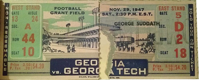 Georgia Tech vs. Georgia - 1947