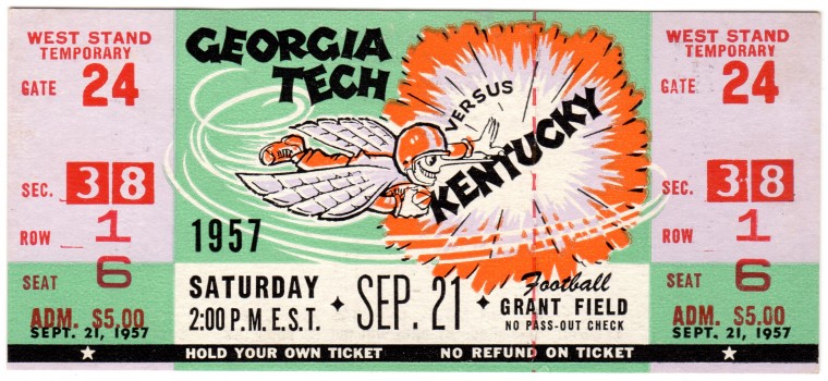 1957-09-21 - Georgia Tech vs. Kentucky