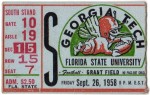 Georgia Tech vs. Florida State - 1958