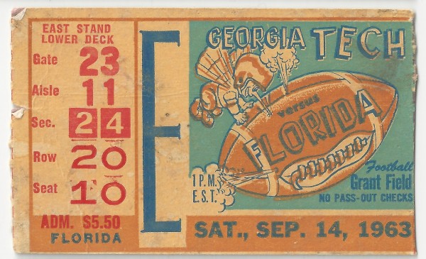 1963-09-14 - Georgia Tech vs. Florida