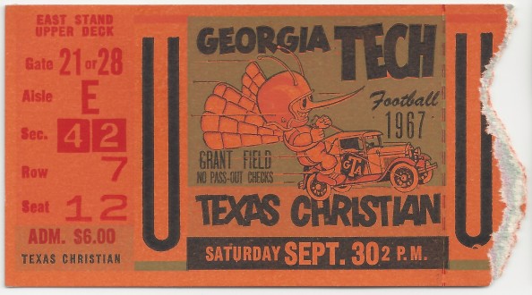 1967-09-30 - Georgia Tech vs. Texas Christian