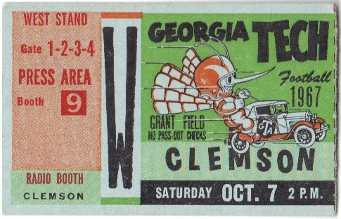 1967-10-07 - Georgia Tech vs. Clemson