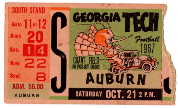 1967-10-21 - Georgia Tech vs. Auburn