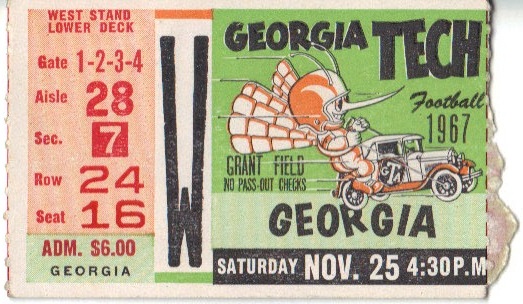 1967-11-25 - Georgia Tech vs. Georgia