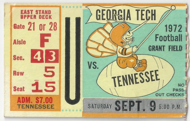 1972-09-09 - Georgia Tech vs. Tennessee