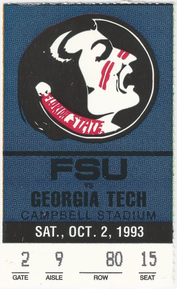 1993-10-02 - Georgia Tech at Florida State