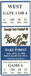 Georgia Tech vs. Wake Forest - 1998