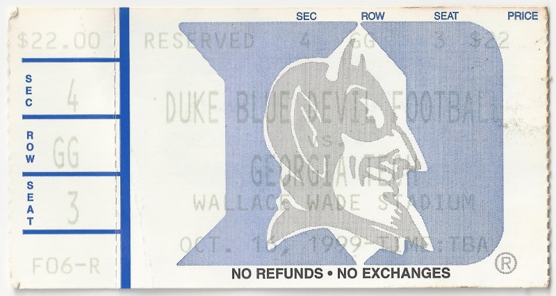 Georgia Tech at Duke - 1999