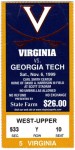 Georgia Tech at Virginia - 1999
